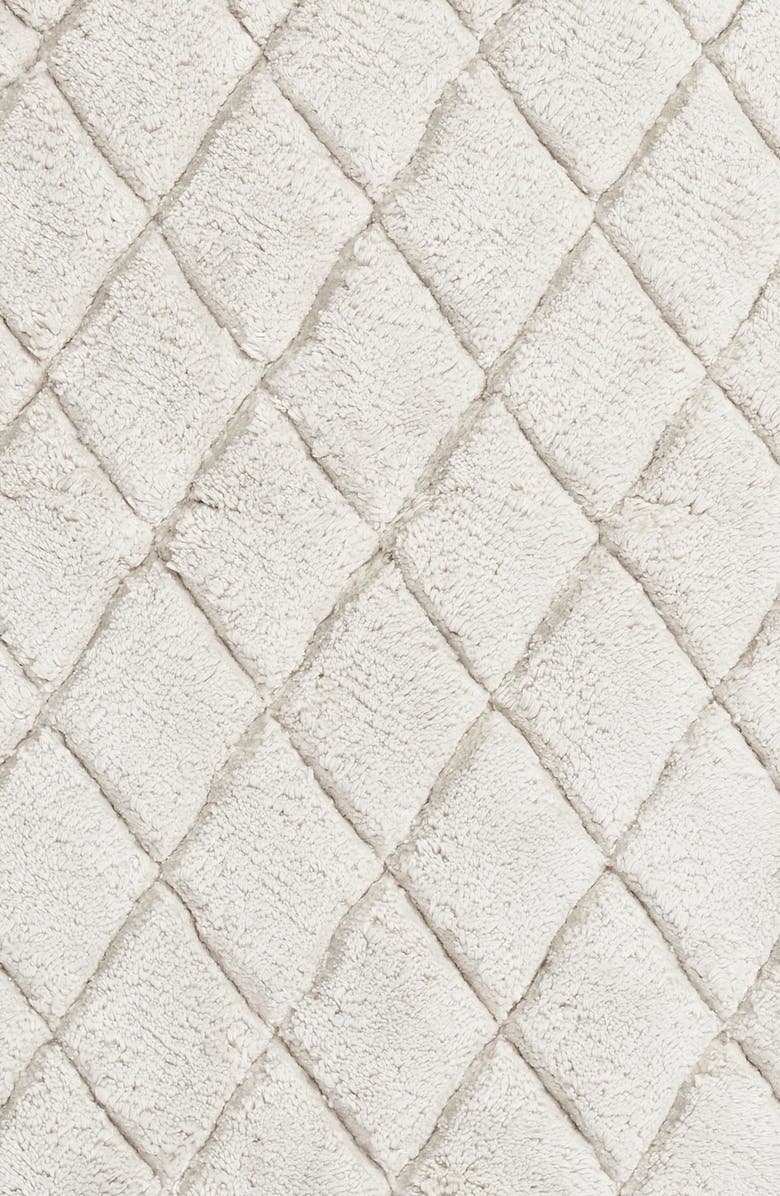 Vera Wang Set of 2 Marquise Diamond Bath Rugs, Alternate, color, Aquamarine