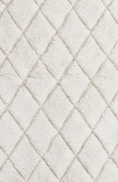 Vera Wang Set Of 2 Marquise Diamond Bath Rugs In Aquamarine