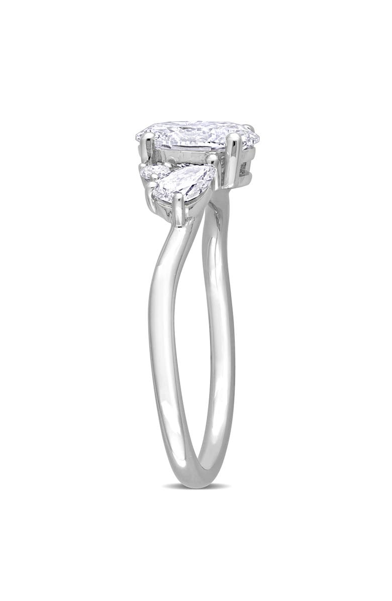Julianna B. Lab-Grown Diamond Oval Cluster Ring 14k, Alternate, color, White Gold