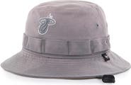 '47 Men's '47 Charcoal Miami Heat Buxton Garment Washed Bucket Hat