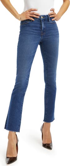 Good American - High Waist Raw Hem Slim Jeans main image 0