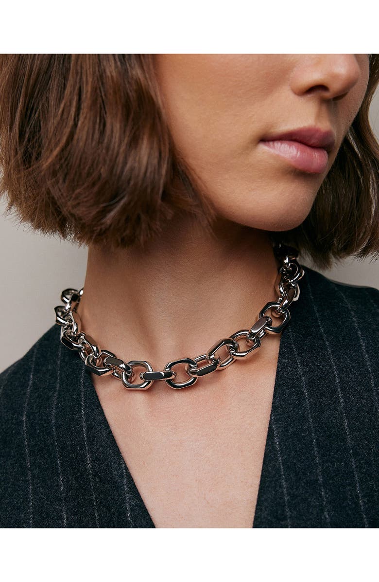 Jennifer Fisher City Link Necklace, Alternate, color, Silver