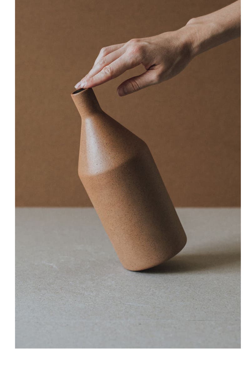 Morandi Vase, Alternate, color, Terracotta