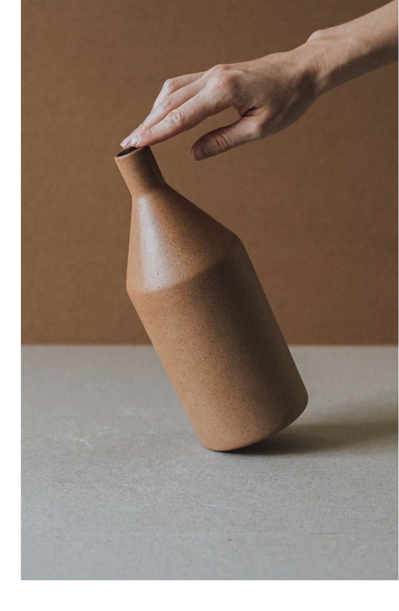 Al Centro Ceramica Morandi Vase, Alternate, color, Terracotta