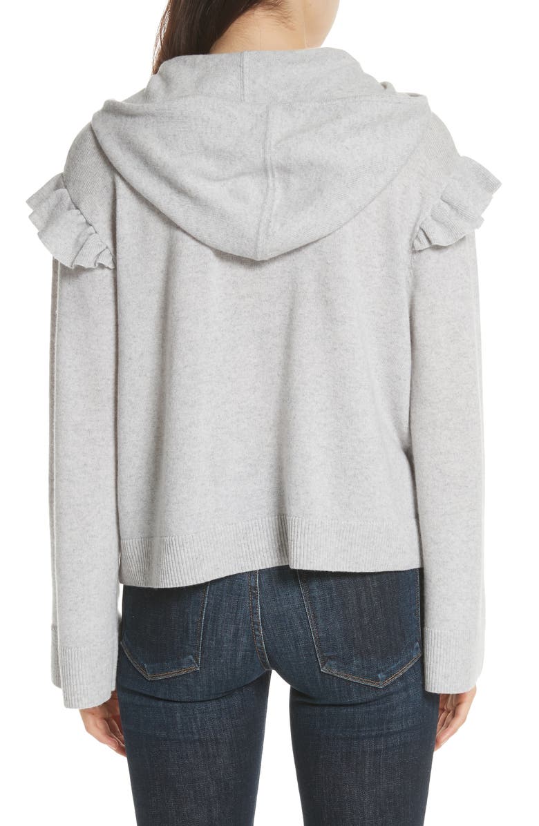 Joie Pammeli Wool & Cashmere Hoodie Sweater, Alternate, color,