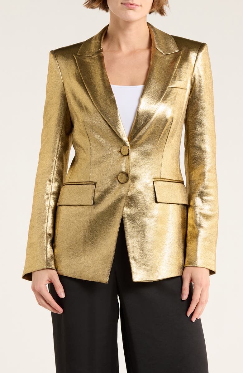 Veronica Beard Izara Dickey Jacket, Main, color, Vintage Gold