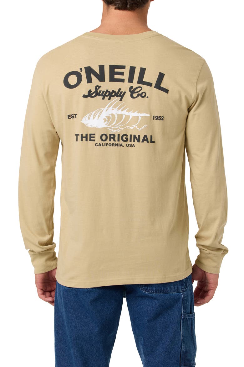 Scholar Long Sleeve Cotton Graphic T-Shirt, Alternate, color, TWILL