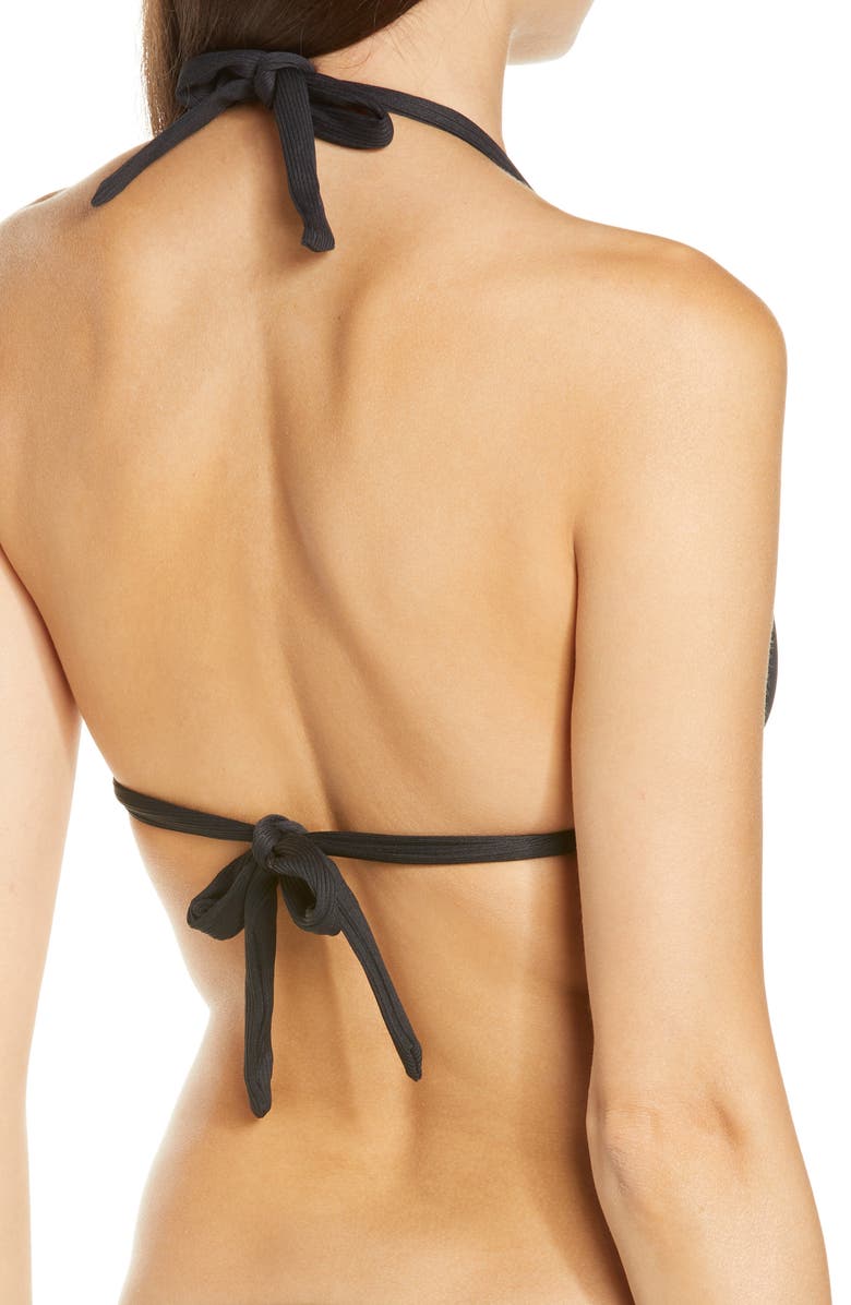 Becca Fine Line Halter Bikini Top, Alternate, color, 
