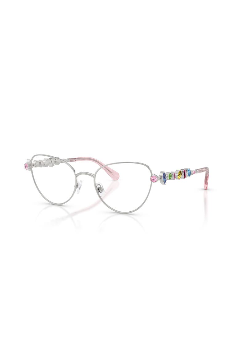 53mm Cat Eye optical glasses, Main, color, Silver