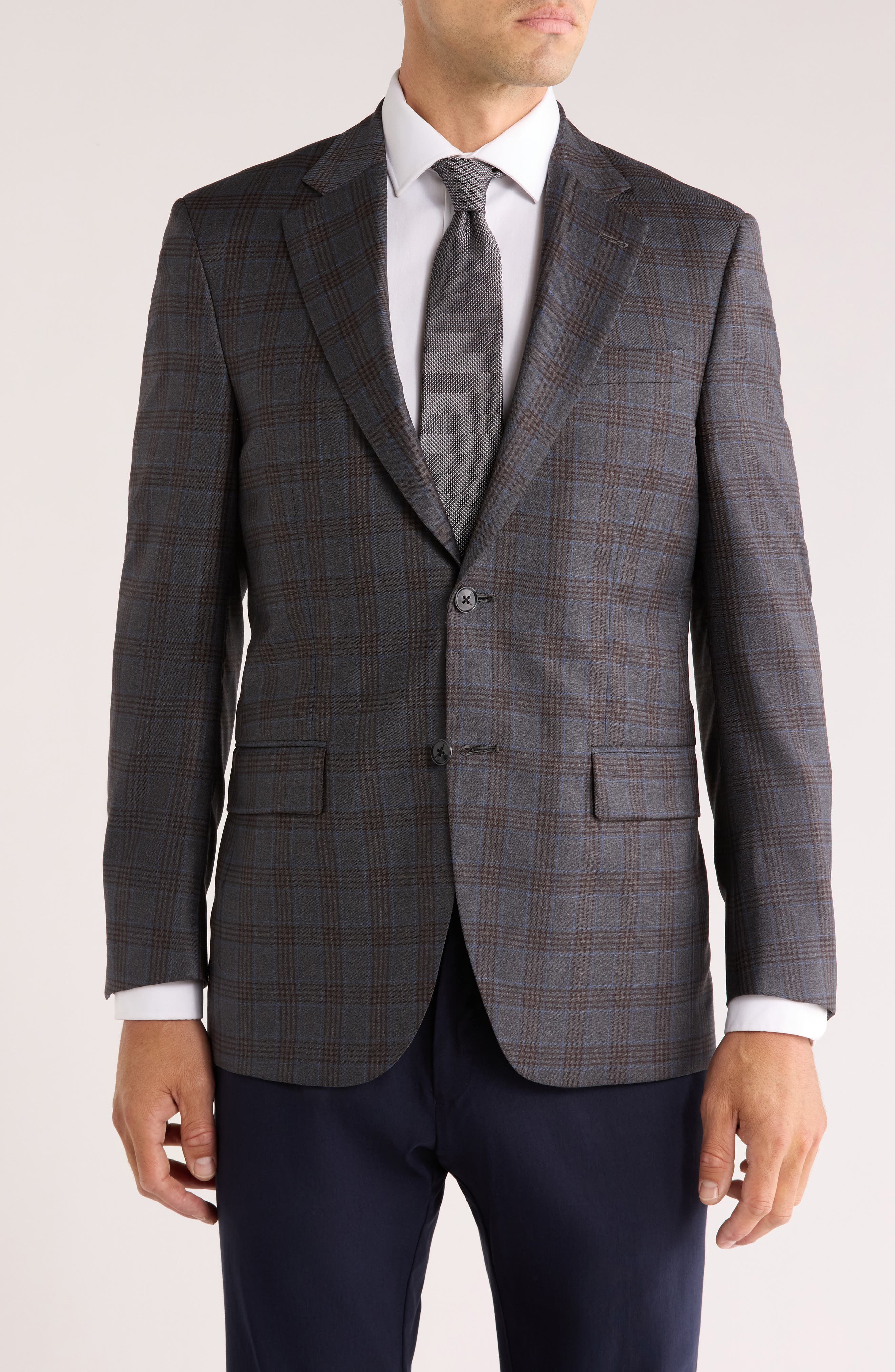 Peter Millar Plaid Wool Sport Coat