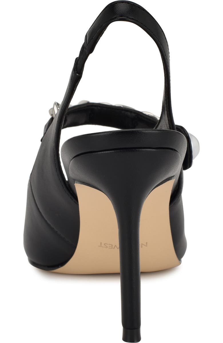 Nine West Rendez Slingback Pointed Cap Toe Mary Jane Pump, Alternate, color,