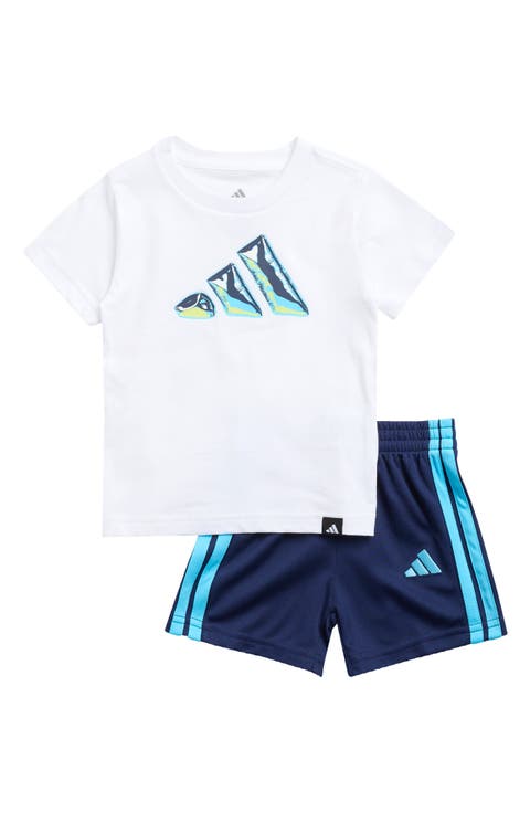 Logo T-Shirt & 3-Stripes Shorts (Baby)