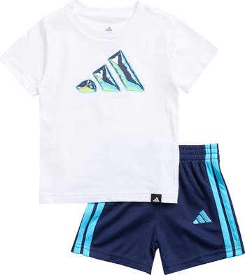 Logo T-Shirt & 3-Stripes Shorts