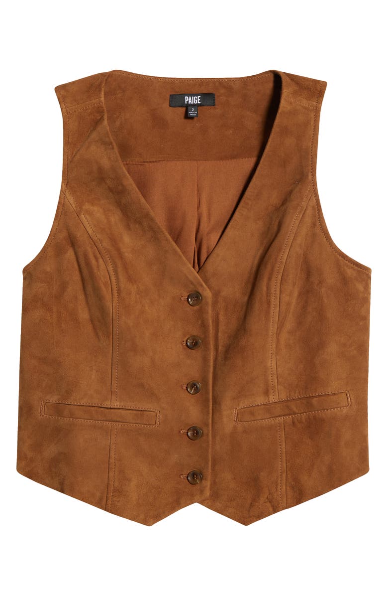 PAIGE Antonella Suede Vest, Alternate, color, 