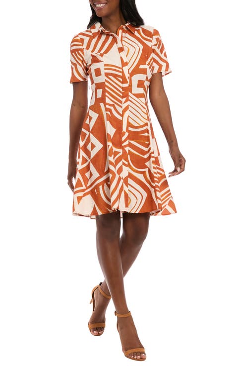 Linen Blend Shirtdress