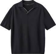 MANGO Contrast Trim Piqué Polo