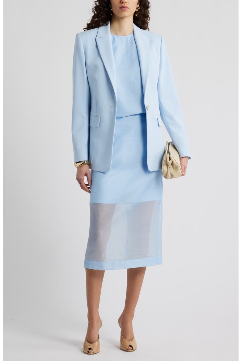 The Ingrid Classic Fit Blazer, Alternate, color, BLUE FLOATY