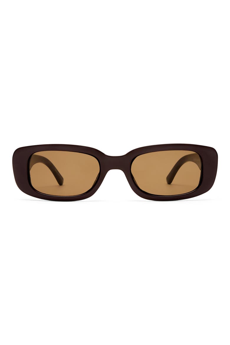 Ceres 51mm Rectangular Sunglasses, Main, color, CHOCOLATE / BROWN MONO