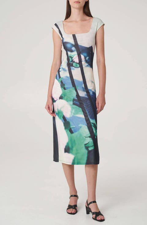 Paulie Print Midi Dress