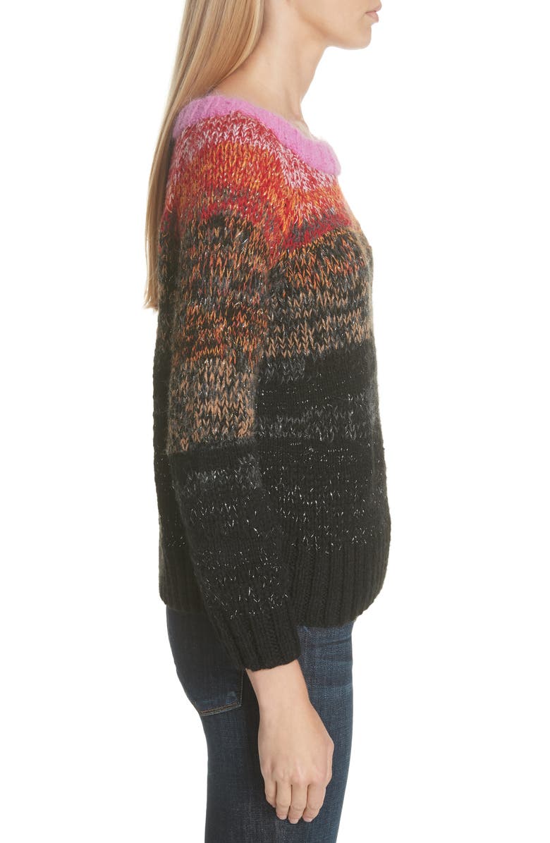 Smythe Metallic Ombré Alpaca Sweater, Alternate, color, 