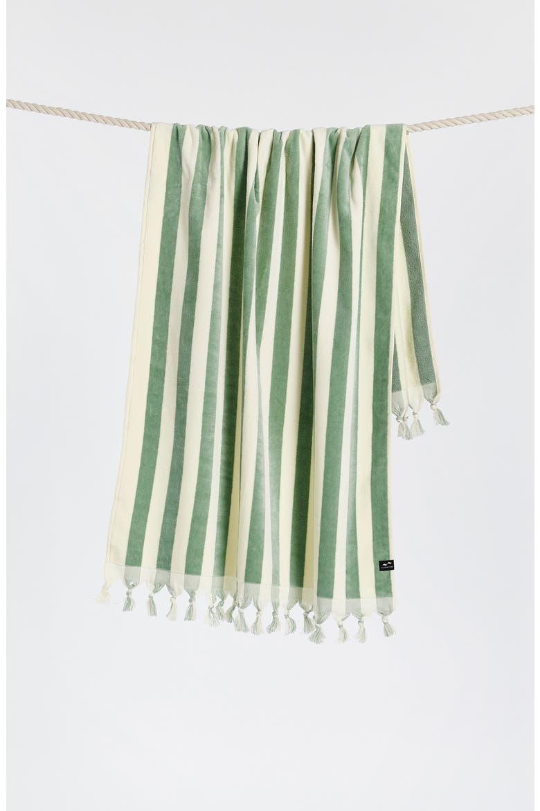 Cabana Striped Turkish Cotton Towel, Alternate, color, COASTAL MIST