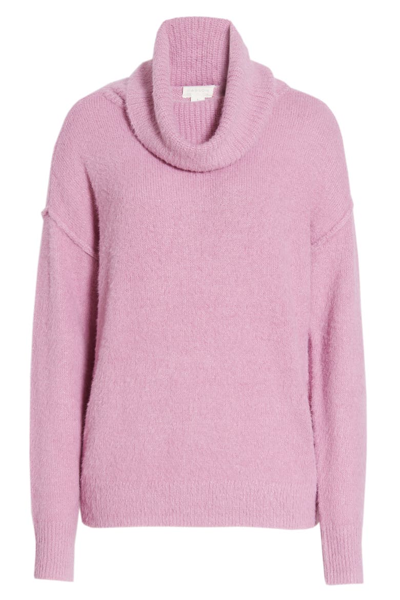 Turtleneck Sweater, Alternate, color, PINK GALE