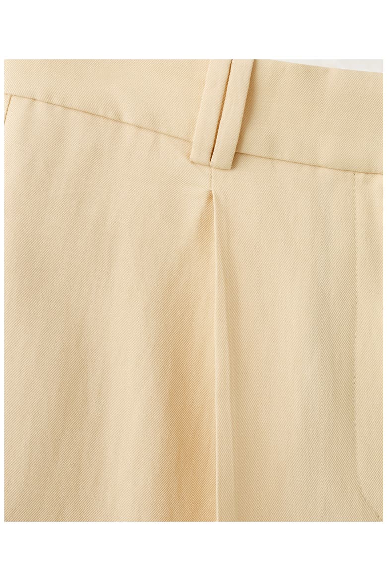 Pleated Straight Leg Pants, Alternate, color, YELLOW