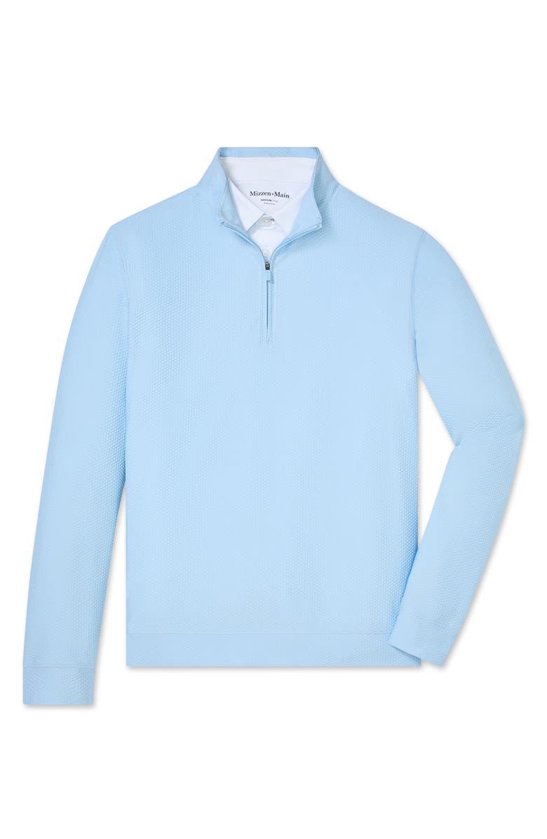 Mizzen+Main Easton Textured Quarter Zip Pullover, Alternate, color, 