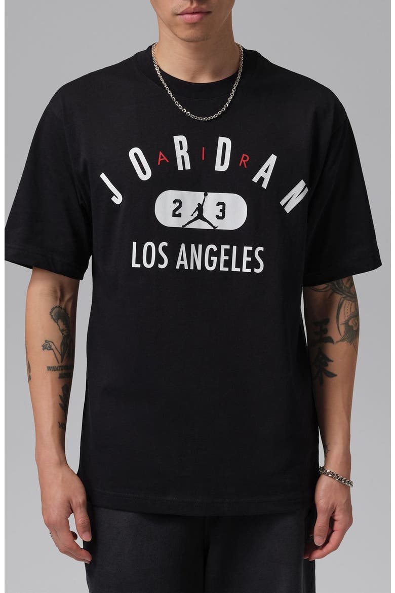 LA City Graphic T-Shirt, Main, color, BLACK/ WHITE