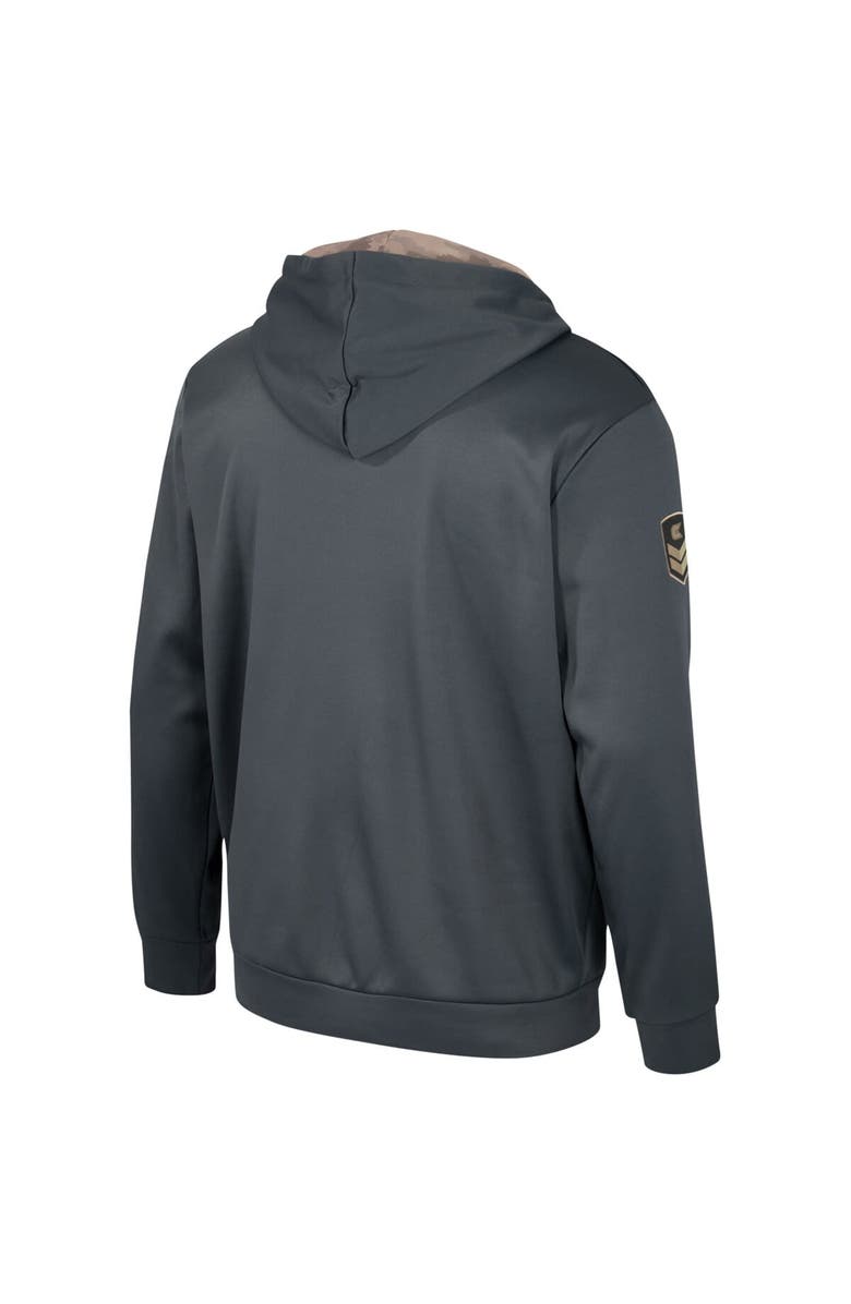 COLOSSEUM Men's Colosseum Charcoal West Virginia Mountaineers OHT Military Appreciation Pullover Hoodie, Alternate, color, 