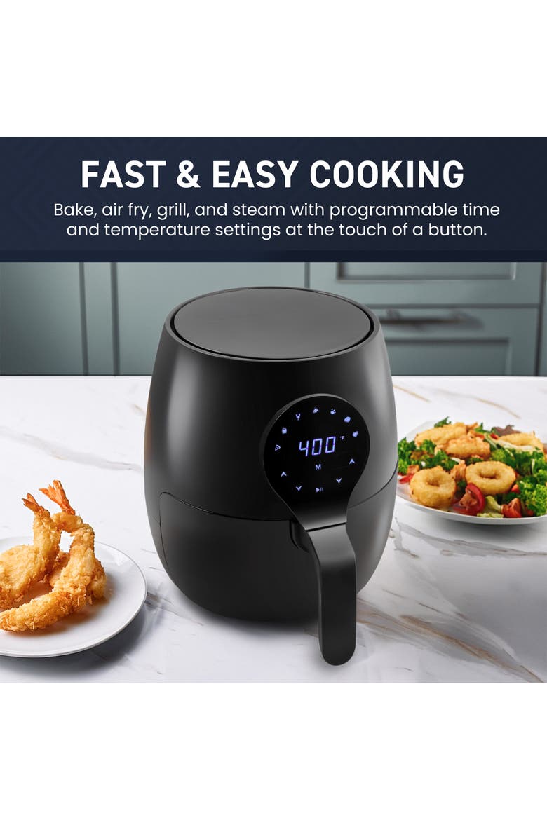 5.3 Qt Digital Air Fryer with Air Circulation, Alternate, color, Black