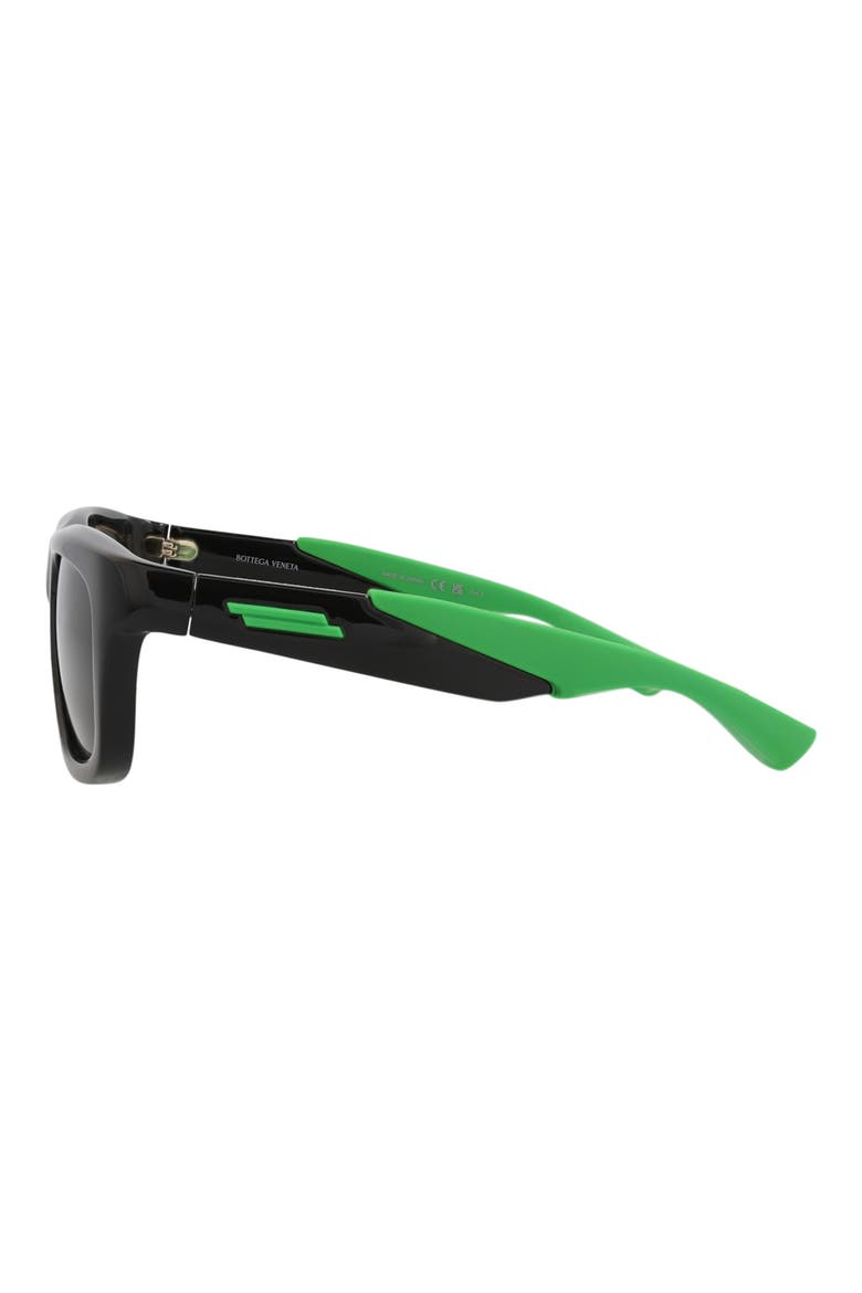 53mm Square Sunglasses, Alternate, color, BLACK BLACK GREY