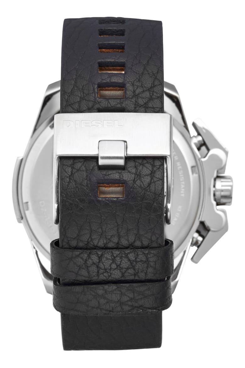 'Ironside' Chronograph Watch, 48mm, Alternate, color, BLACK/ SILVER