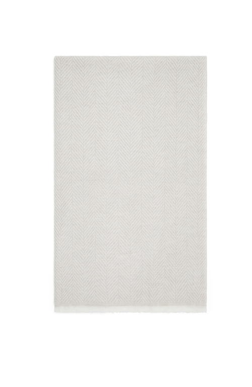 Brunello Cucinelli Herringbone-pattern Cashmere Scarf In Neutral