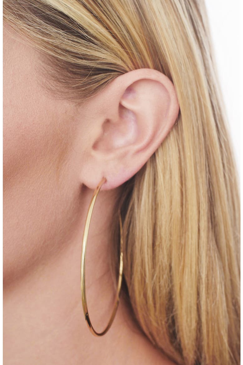 14K Gold Hoop Earrings (Nordstrom Exclusive), Alternate, color, YELLOW GOLD