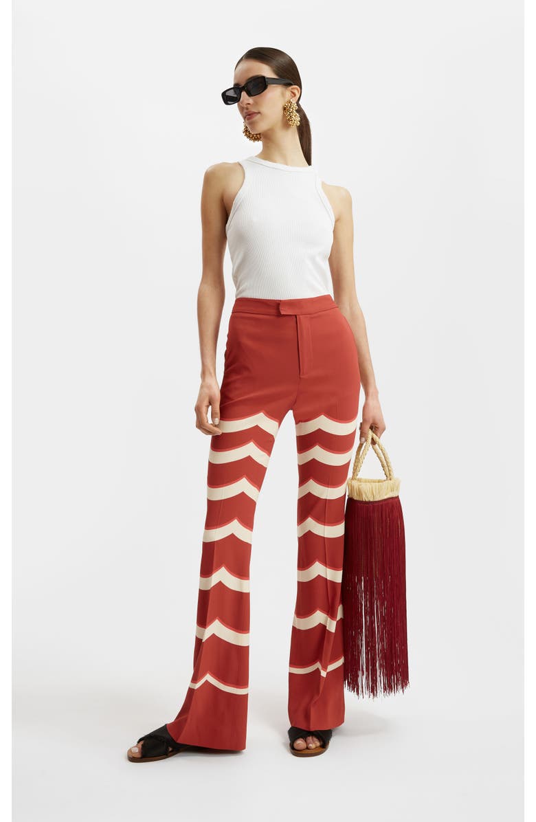 La DoubleJ Saturday Night Pants, Alternate, color, Fans Placée Red