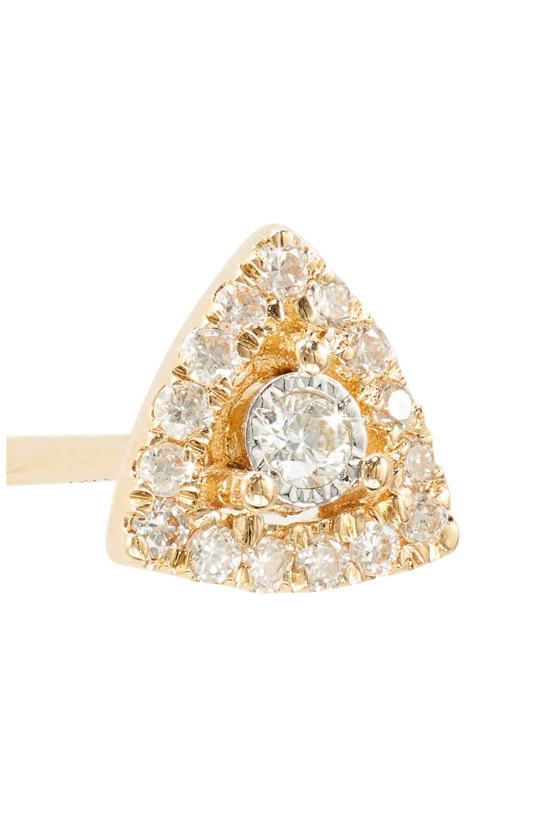 Ava Bea Triangle Stud Earrings, Alternate, color, YELLOW GOLD