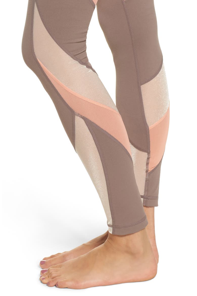 Define High Waist Leggings, Alternate, color, TAN DUSK