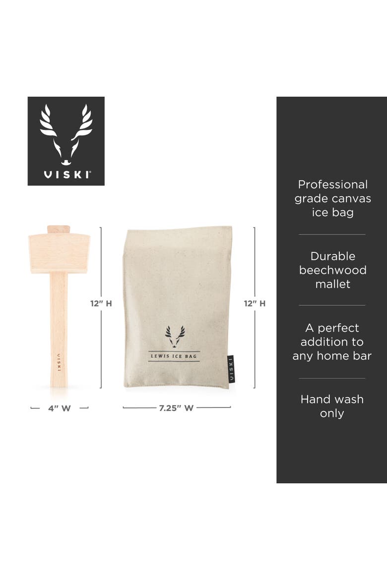 Professional Lewis Ice Bag and Mallet, Alternate, color, Wood