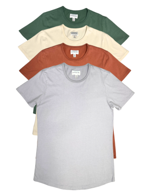 Neutrals Drop-Cut Crew Neck 4-Pack 2.0