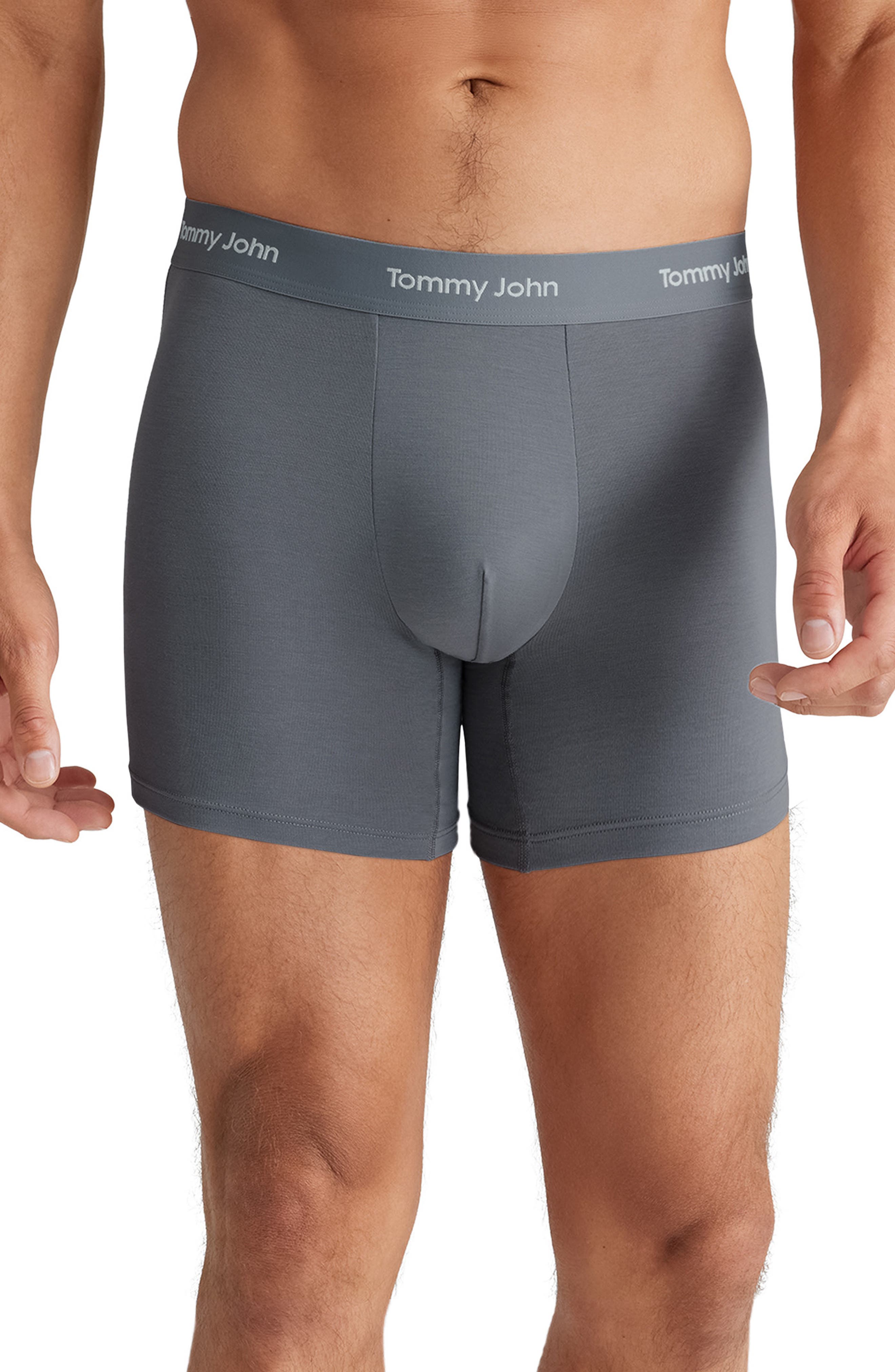 Tommy John Men's 3-Pack Essential Second Skin Modal Blend Boxer Briefs