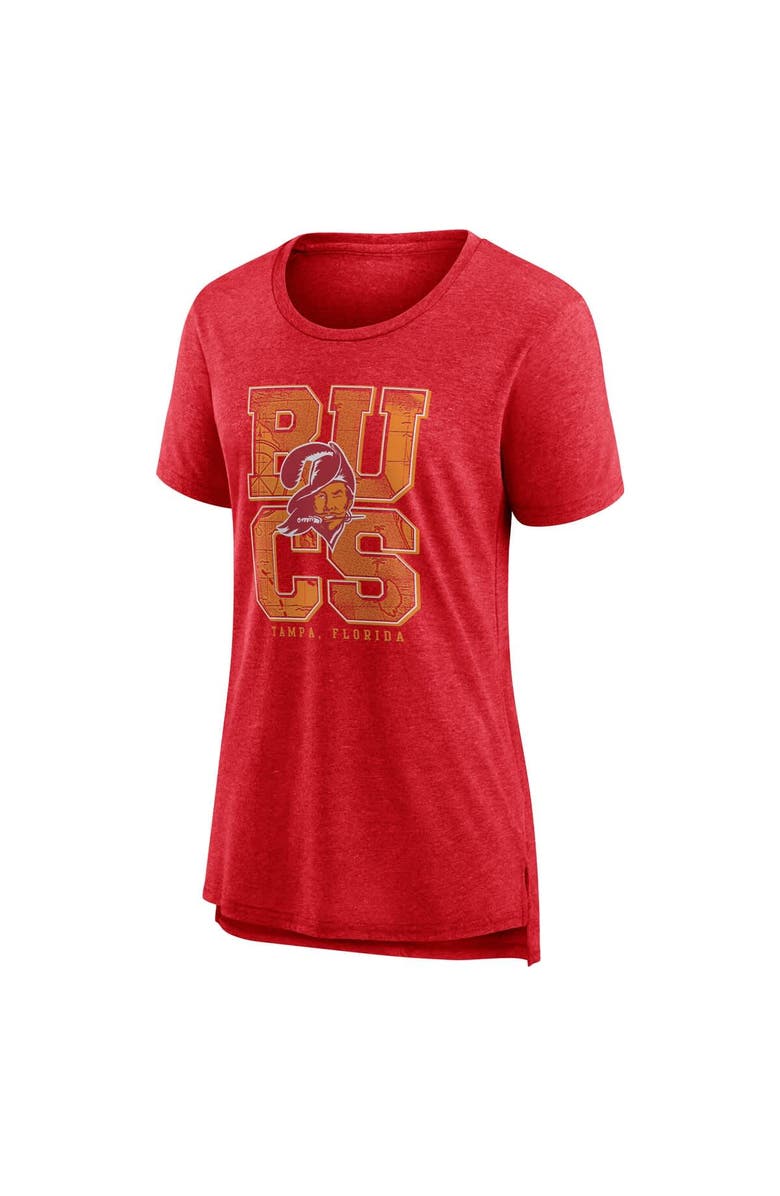 Nike Women's Nike Heather Red Tampa Bay Buccaneers Vintage Graphic Tri-Blend Scoop Neck T-Shirt, Alternate, color, 