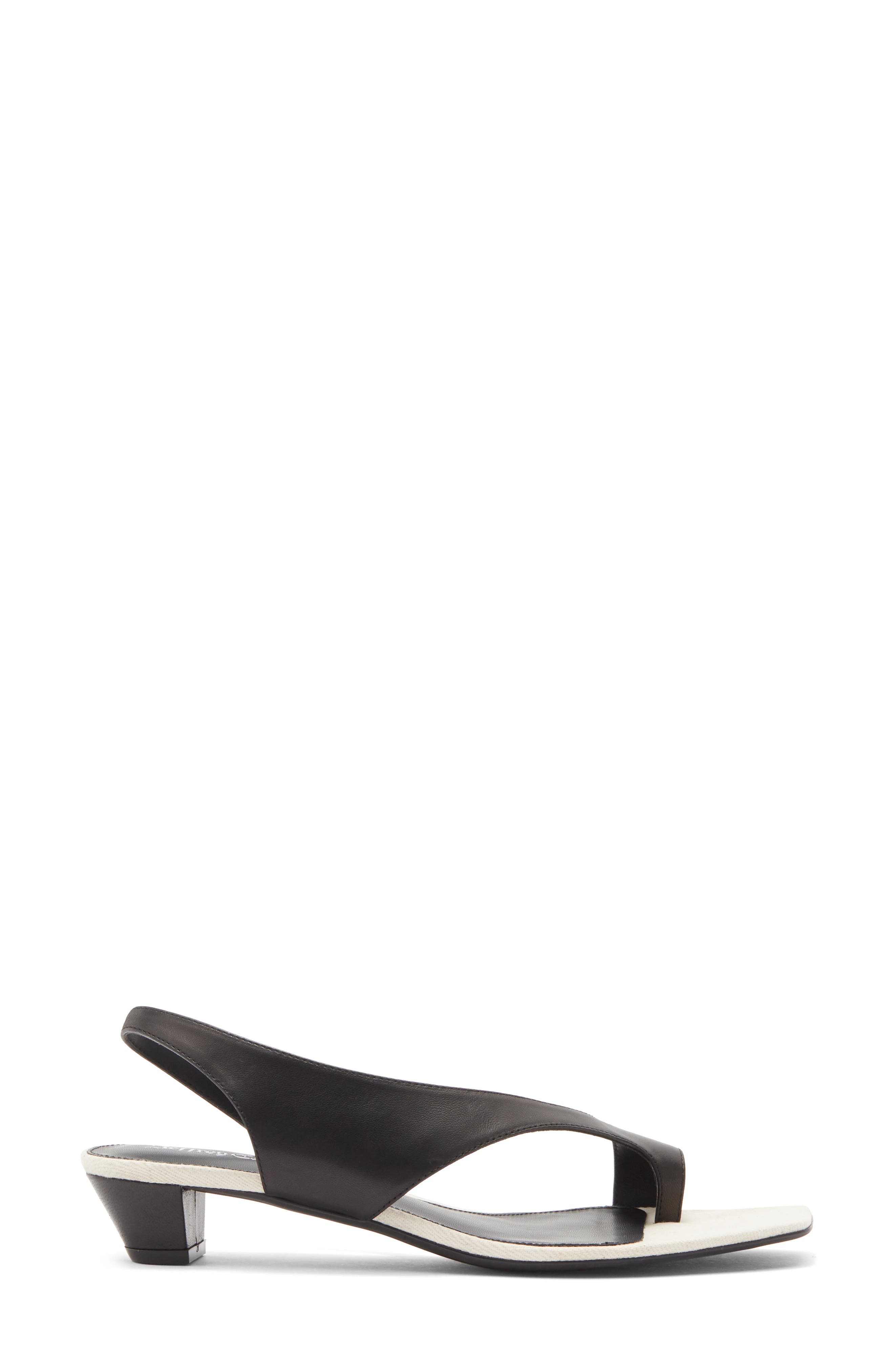Jeffrey Campbell Blissful Slingback Sandal, Alternate, color, Black Cream Combo