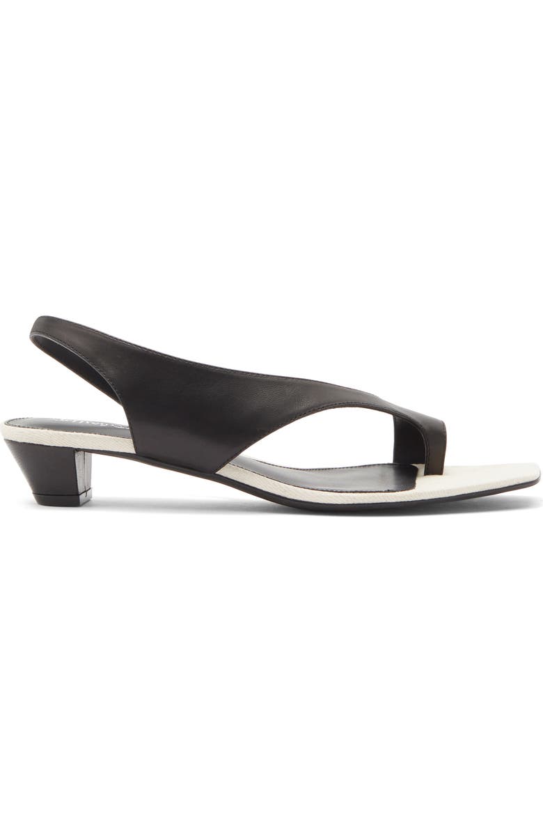 Jeffrey Campbell Blissful Slingback Sandal, Alternate, color, Black Cream Combo