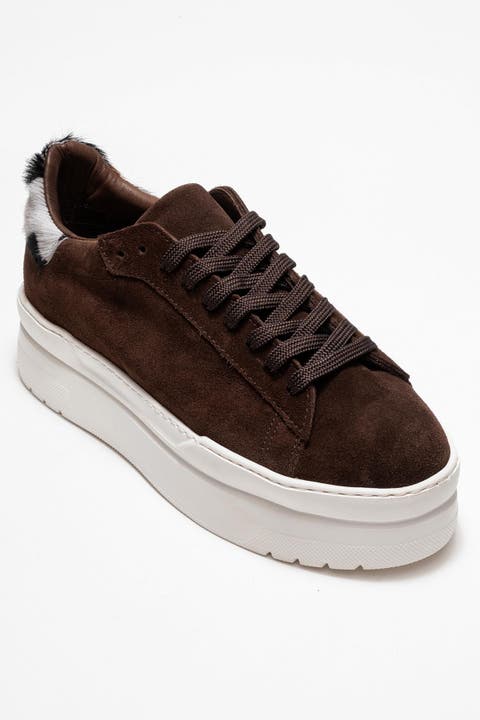 Anabel Leather Platform Sneakers (Women)