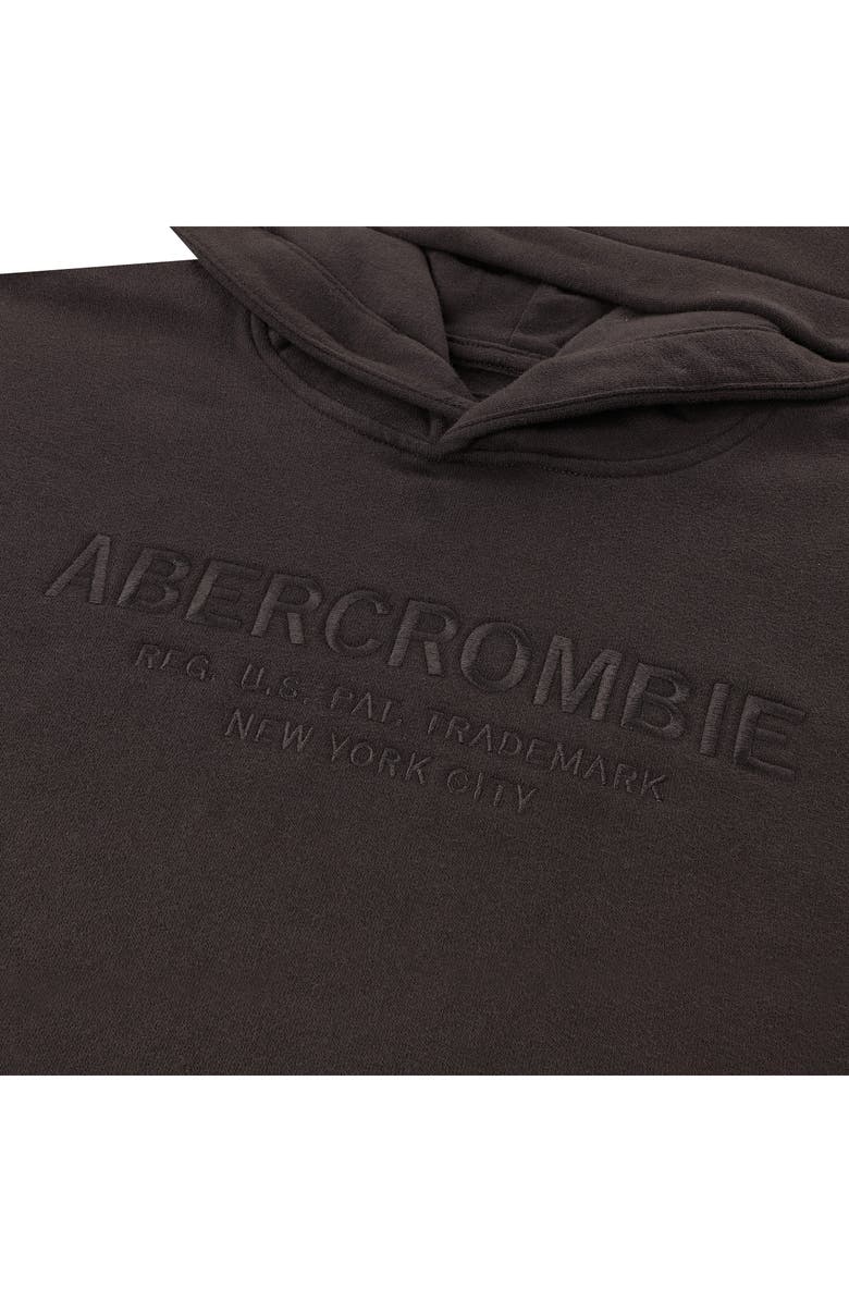 abercrombie kids Kids' Logo Cotton Blend Hoodie, Alternate, color, After Dark
