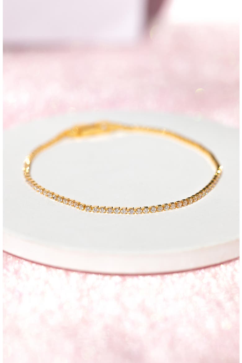 Endless Tennis Bracelet, Alternate, color, GOLD