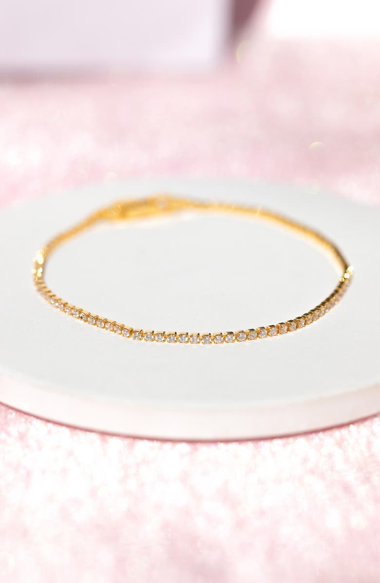 Girls Crew Endless Tennis Bracelet, Alternate, color, Gold
