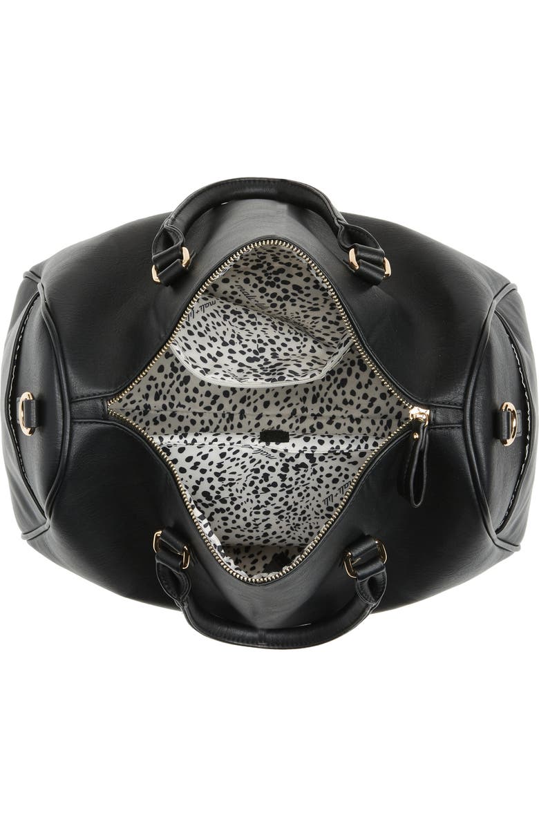 Mali + Lili Phoebe Bowling Vegan Leather Duffle Bag, Alternate, color,