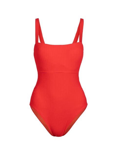 Jori Square Neck Underwire One-Piece Swimsuit